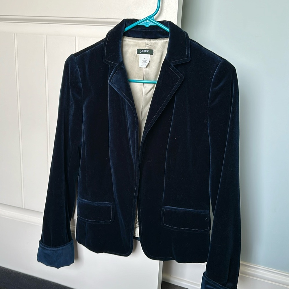 J. Crew velvet blazer. 🤩